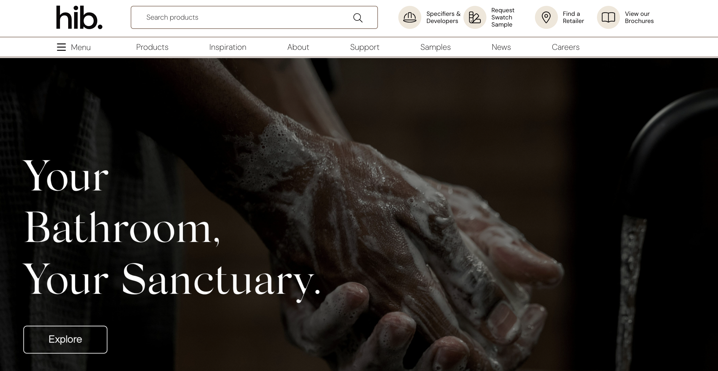 HIB website screenshot
